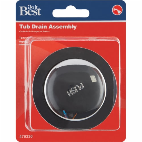 Do it 1-7/8 In. to 2-1/4 In. Bathtub Drain Stopper with Chrome Plated Finish Perspective: back