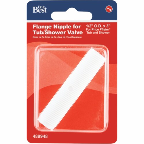 Do it 1/2 In. x 3 In. Plastic Flange Nipple 489948 Perspective: back