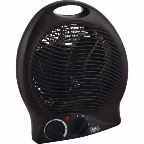 Best Comfort 1500W 120V Electric Space Heater, Black FH04B Perspective: back