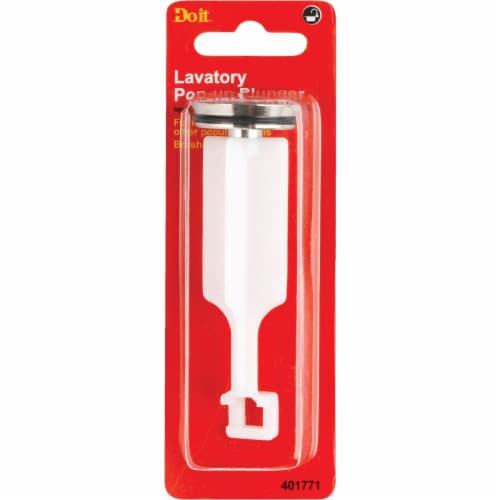 Do it 4.09 In. x 1.23 In. Brushed NickePop-Up Drain Stopper DIB820-80BN Perspective: back