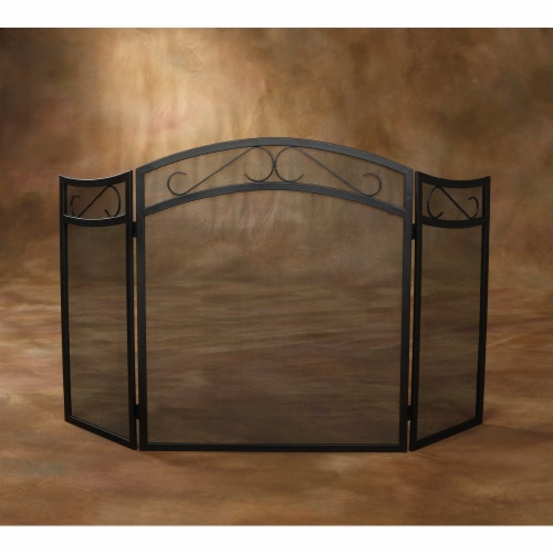 Home Impressions 3-Panel Fireplace Screen FS01 Perspective: back
