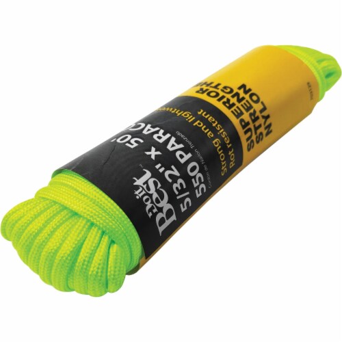 Do it Best 550 5/32 In. x 50 Ft. Green Nylon Paracord 703129 Perspective: back
