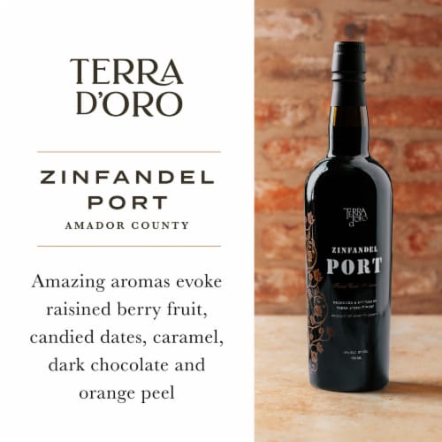 Terra D'Oro Zinfandel Port California Red Wine Perspective: back