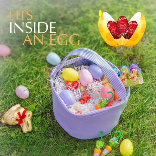 Lindt LINDOR Milk Chocolate Easter Candy Truffle Eggs Pouch Perspective: back