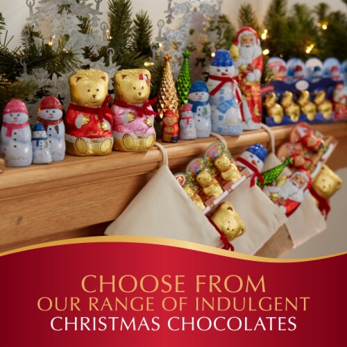 Lindt Holiday TEDDY BEAR Milk Chocolate Candy Perspective: back