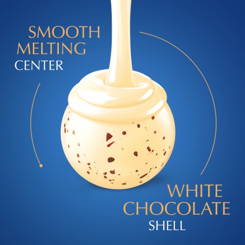 Lindt LINDOR Cookies and Creme White Chocolate Candy Truffles Bag Perspective: back
