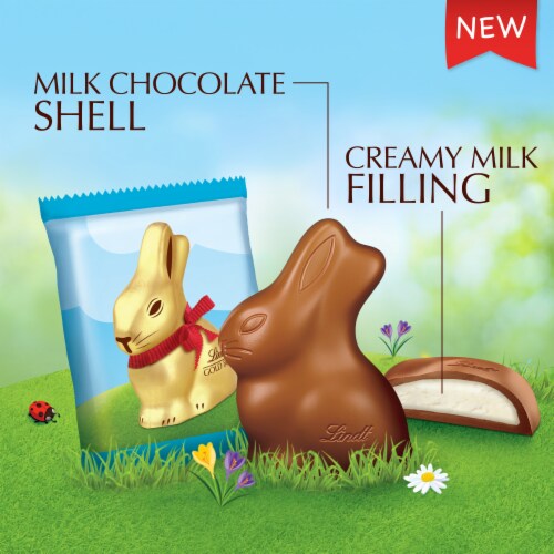 Lindt GOLD BUNNY Easter Double Milk Chocolate Candy Pouch Perspective: back
