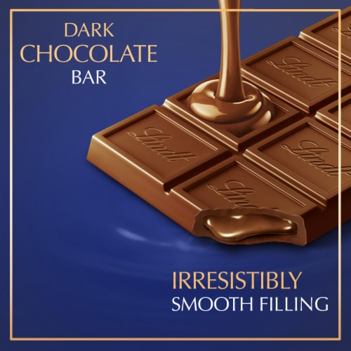 Lindt LINDOR Dark Chocolate Candy Truffle Bar Perspective: back