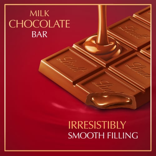 Lindt LINDOR Milk Chocolate Candy Truffle Bar Perspective: back