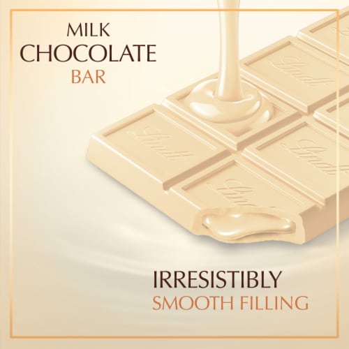 Lindt LINDOR White Chocolate Candy Truffle Bar Perspective: back