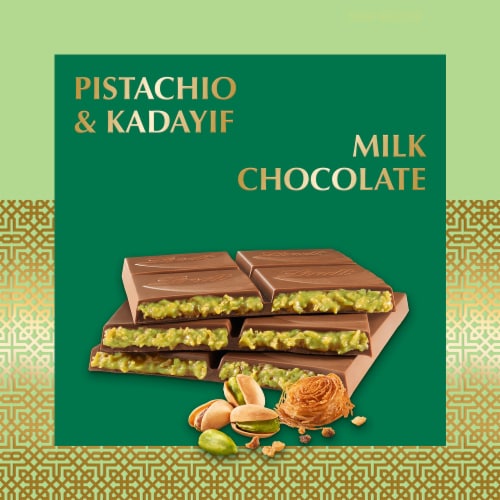 Lindt Dubai Style Milk Chocolate Candy with Pistachio & Kadayif - Available starting July 14th Perspective: back