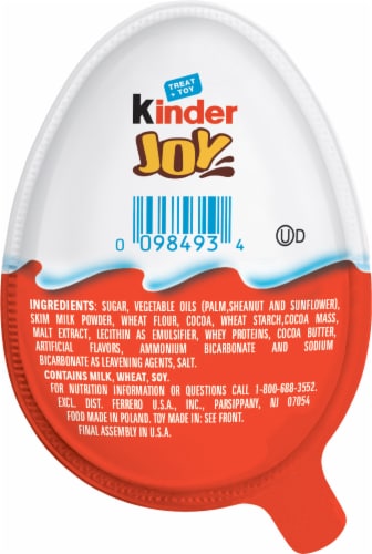 Kinder Joy Eggs Treat Plus Toy Sweet Cream and Chocolatey Wafers Valentines  Day Gift, 4.2 oz - Kroger