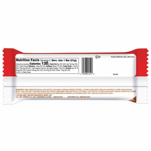 Kinder Bueno White Crispy Wafer Bar Perspective: back