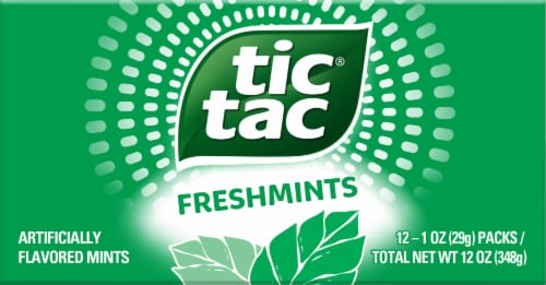 Tic Tac Freshmints Flavored Mints Perspective: back