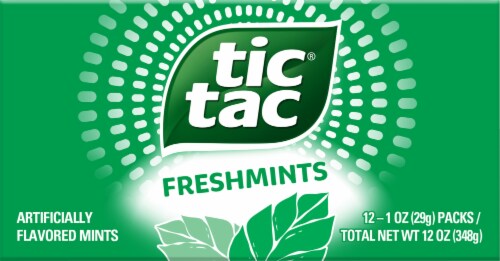 Tic Tac Freshmints Flavored Mints Perspective: back
