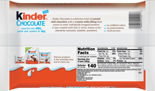 Kinder® Chocolate Halloween Candy Bag Perspective: back
