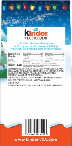 Kinder® Holiday Milk Chocolate Characters Perspective: back