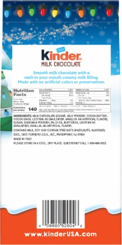 Kinder® Holiday Milk Chocolate Characters Perspective: back
