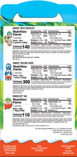 KinderÂ® Mix Assorted Chocolate Confections and Plush Lamb Easter Toy Perspective: back
