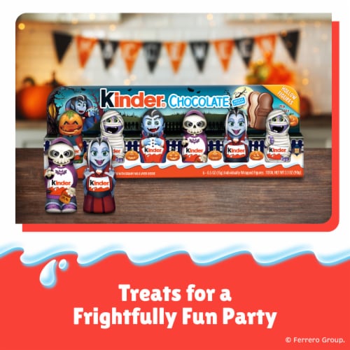 Kinder Chocolate Hollow Figures Limited Edition Marvel Heroes Great for Halloween Party Favors Perspective: back
