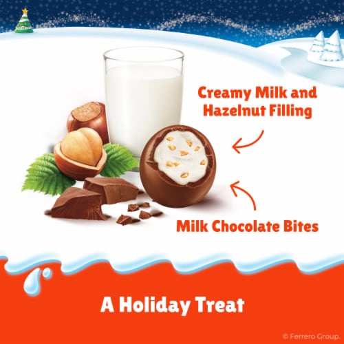 Kinder Schoko Bons, Milk Chocolate Bites with Creamy Milk and Hazelnut Filling, Individually Wrapped Perspective: back