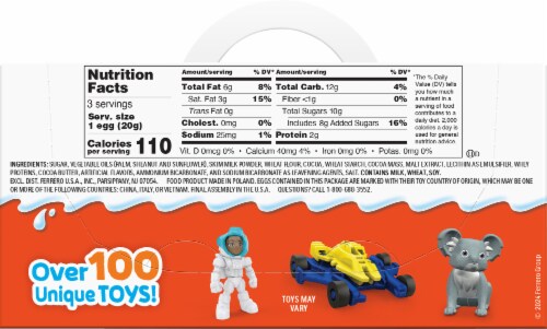 Kinder Joy Cocoa Wafer Egg Candy Perspective: back