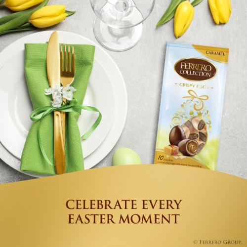 Ferrero Collection Crispy Caramel Eggs Individually Wrapped for Easter Baskets Great Easter Gift Perspective: back