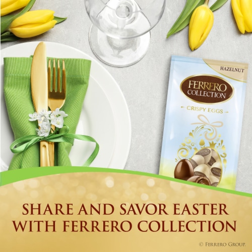 Ferrero Collection Crispy Hazelnut Eggs, 10 Eggs Easter Candy for Baskets 3.5 oz Perspective: back
