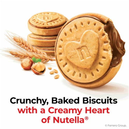 Nutella Biscuits - Delicious Nutella Cookies With Hazelnut Spread Filling  In A Crush-Free Tube, Nutella Snacks 12 Biscuits, 166g 2 pack (DL Packaging)