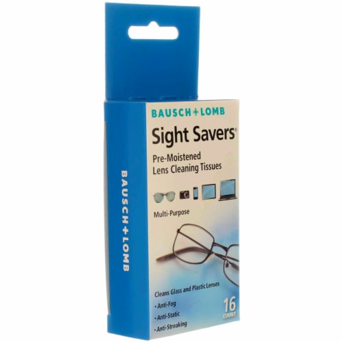 Bausch & Lomb Sight Savers Pre-Moistened Lens Cleaning Tissues, 16 Ct Perspective: back