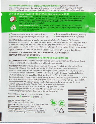 Palmer's® Coconut Oil® Deep Conditioning Protein Pack Perspective: back