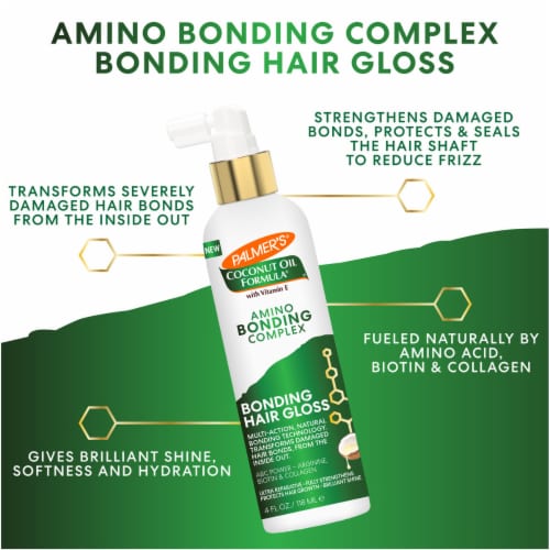 Palmer's® Coconut Oil Formula With Vitamin E Amino Bonding Complex Bonding Hair gloss Perspective: back