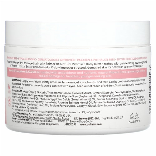 Palmer's® Natural Vitamin E Body Butter Perspective: back