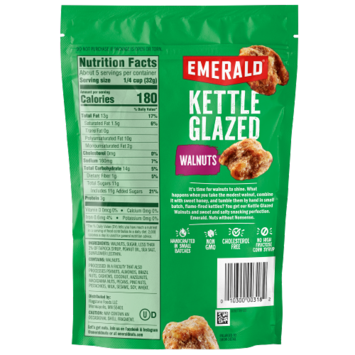 Emerald® Kettle Glazed Walnuts Perspective: back