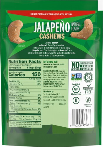 Emerald Jalapeno Cashews Perspective: back
