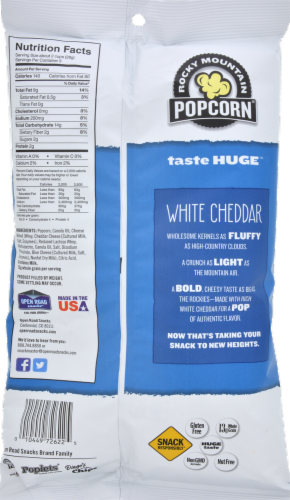 Rocky Mountain White Cheddar Popcorn Perspective: back