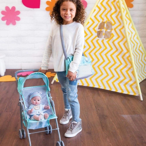 Adora Medium Baby Doll Stroller with Shade Zig Zag 20 Inches Kroger