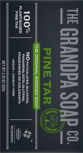 The Grandpa's Soap Co. Pine Tar Soap Perspective: back