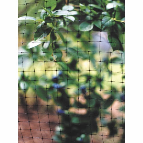 Tenax 3/4 In. x 3/4 In. Mesh 7 Ft. x 100 Ft. Black Plant & Pond Net 2A140066 Perspective: back