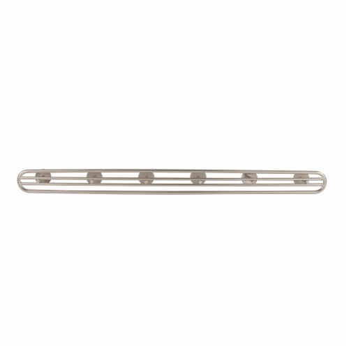 Spectrum Armstrong Wall Mount 6-Hook Rack - Satin Nickel Perspective: back