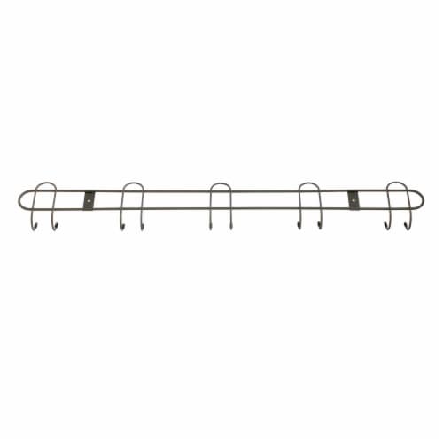 Spectrum Wall Mount 10-Hook All-Purpose Rack - Industrial Gray Perspective: back