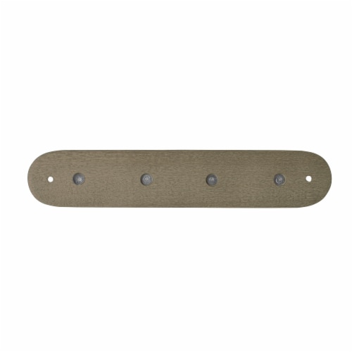 Spectrum 4-Hook Wall Mount Key Rack - Wood Perspective: back