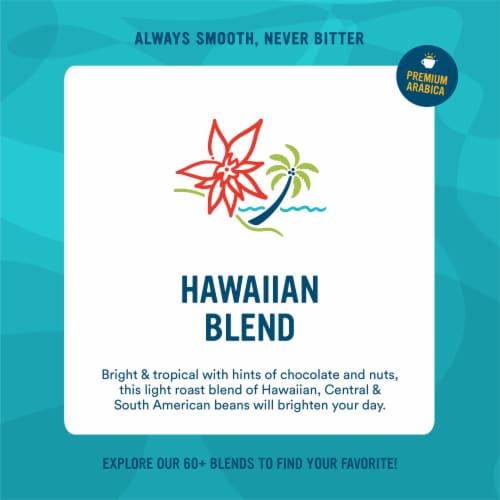 Cameron's Hawaiian Blend Light Roast Ground Coffee Perspective: back