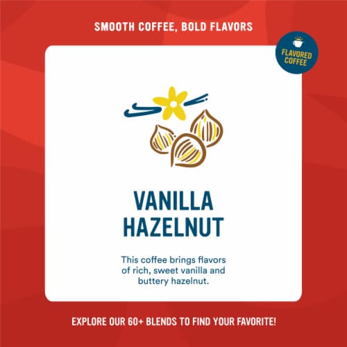 Cameron's Decaf Light Roast Ground Vanilla Hazelnut Coffee Perspective: back
