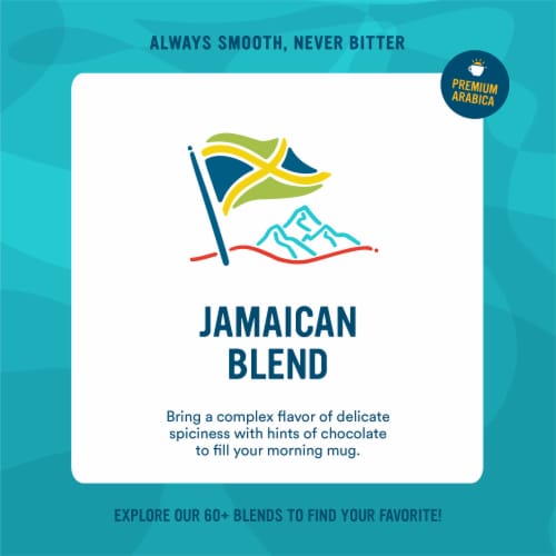 Cameron's Medium-Dark Roast Ground Jamaican Blend Coffee Value Size 28 oz Perspective: back