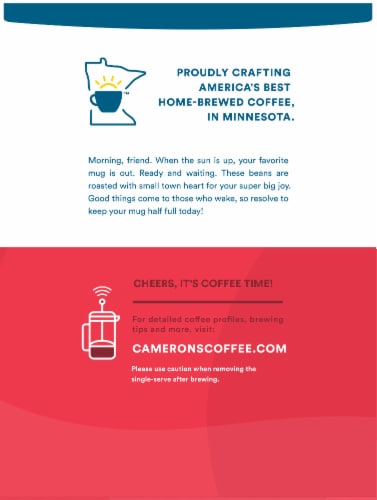 Cameron's® Vanilla Hazelnut Light Roast Coffee EcoPods™ Perspective: back