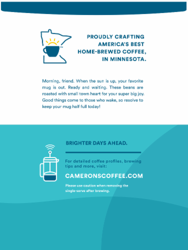 Cameron's® Jamaican Blend Medium-Dark Roast Coffee EcoPods™ Perspective: back
