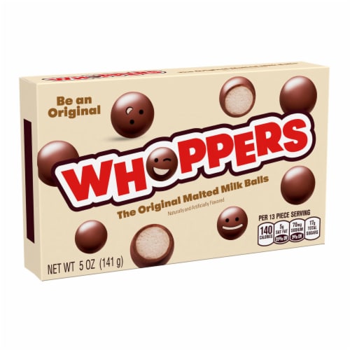 WHOPPERS Malted Milk Ball Theater Candy Box Perspective: back