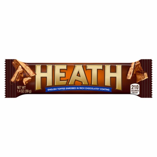 HEATH Chocolatey English Toffee Candy Bar Perspective: back