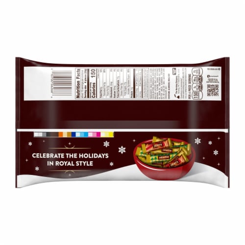 HEATH Miniatures Milk Chocolate English Toffee Candy Bars Christmas Bag Perspective: back